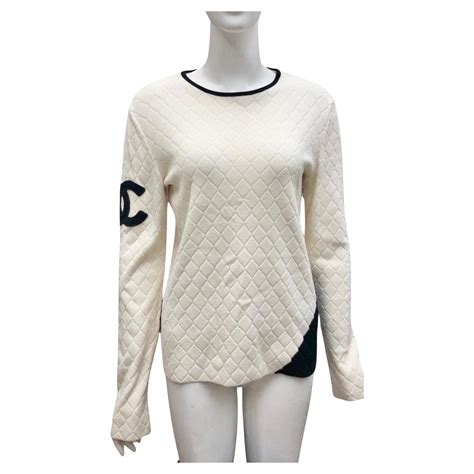 cheap chanel sweater|chanel sweater black and white.